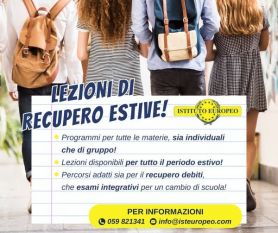 LEZIONI ESTIVE DI RECUPERO